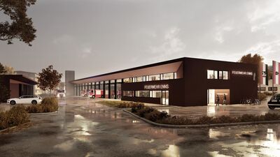 Feuerwehr Enns - Rendering Nacht
